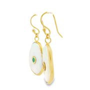 Pearlise 18k Gold Plated Sterling Silver Earrings